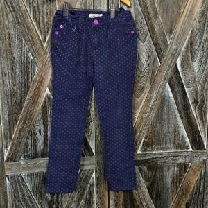 Cherokee Kids Girls Navy Blue‎ Pink Polka Dot Pants Size S P